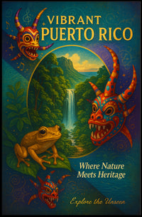 Vibrant Puerto Rico Poster PosterGoat