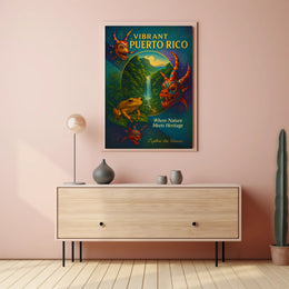 Vibrant Puerto Rico Poster PosterGoat