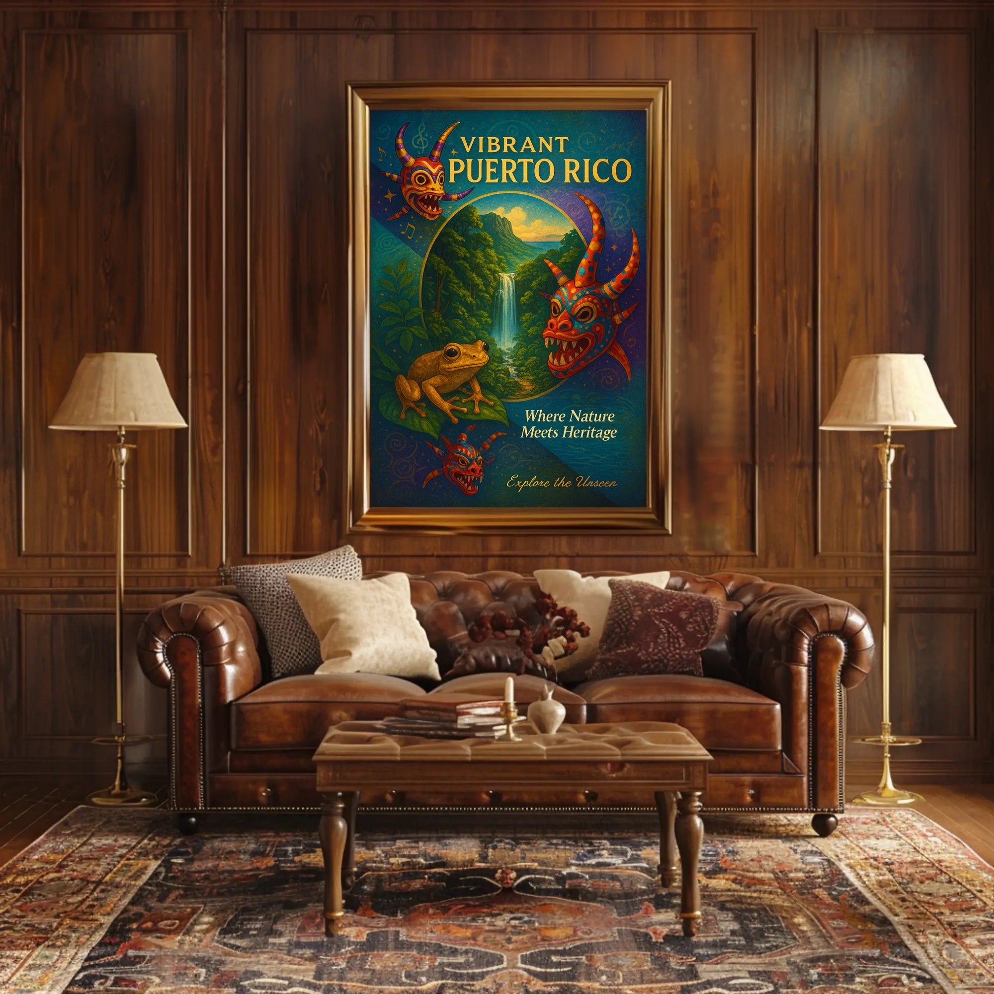 Vibrant Puerto Rico Poster PosterGoat