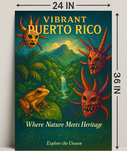 Vibrant Puerto Rico Poster PosterGoat