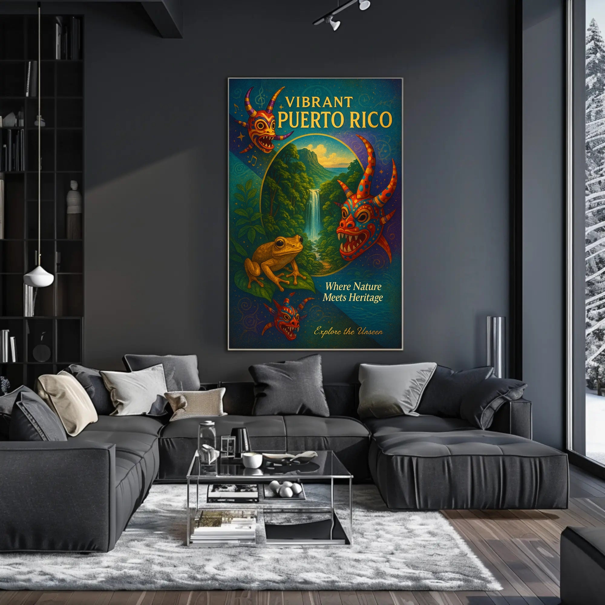 Vibrant Puerto Rico Poster PosterGoat