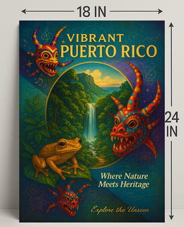 Vibrant Puerto Rico Poster PosterGoat