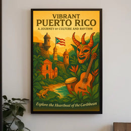 Vibrant Puerto Rico Poster PosterGoat