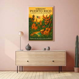 Vibrant Puerto Rico Poster PosterGoat