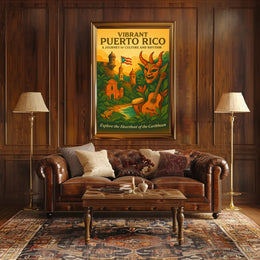 Vibrant Puerto Rico Poster PosterGoat