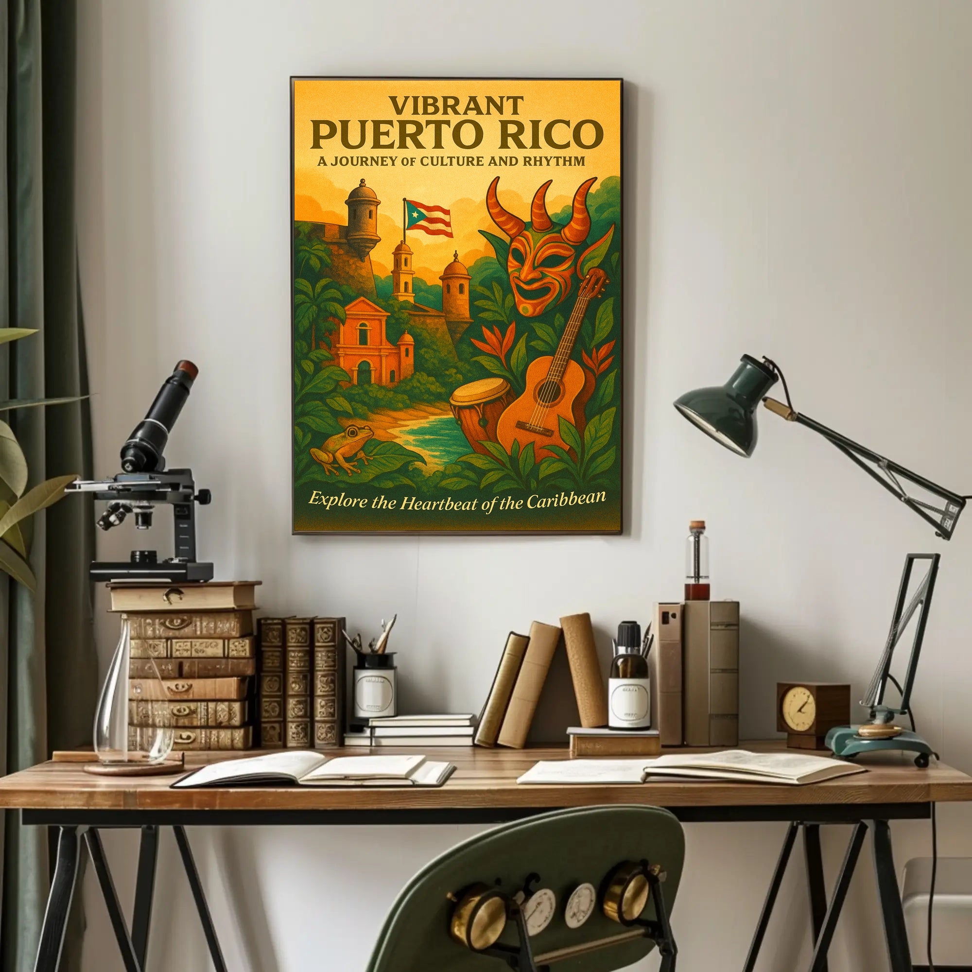 Vibrant Puerto Rico Poster PosterGoat