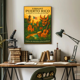 Vibrant Puerto Rico Poster PosterGoat