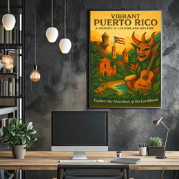 Vibrant Puerto Rico Poster PosterGoat