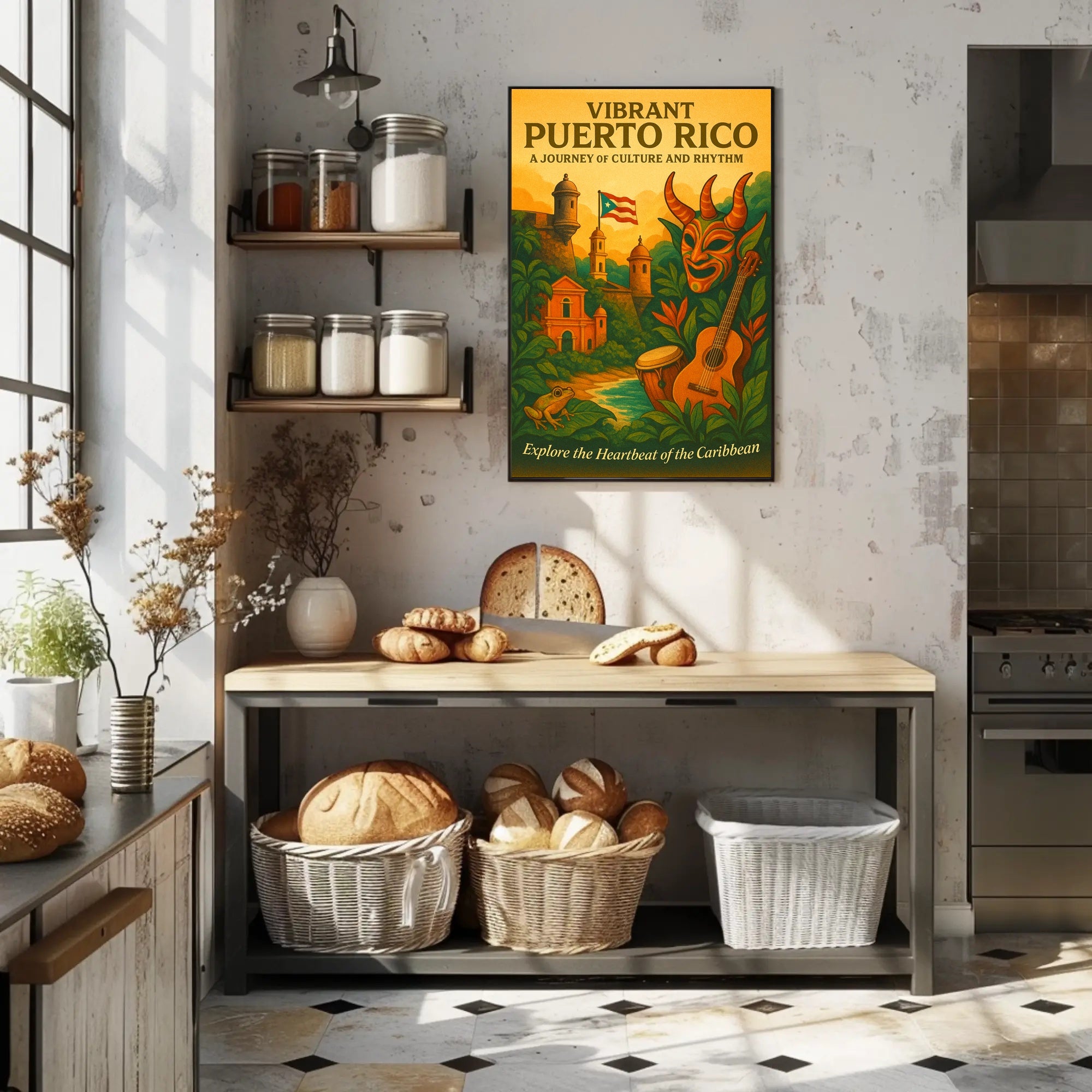 Vibrant Puerto Rico Poster PosterGoat