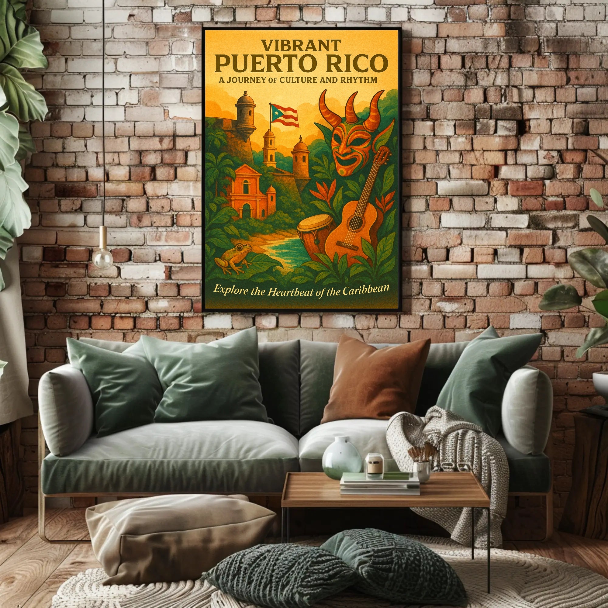 Vibrant Puerto Rico Poster PosterGoat