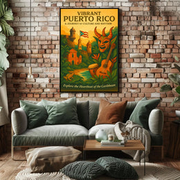 Vibrant Puerto Rico Poster PosterGoat