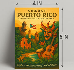 Vibrant Puerto Rico Poster PosterGoat