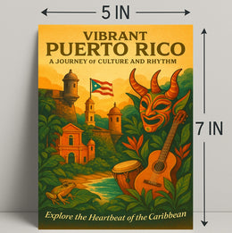 Vibrant Puerto Rico Poster PosterGoat