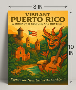 Vibrant Puerto Rico Poster PosterGoat