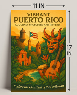 Vibrant Puerto Rico Poster PosterGoat