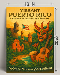 Vibrant Puerto Rico Poster PosterGoat
