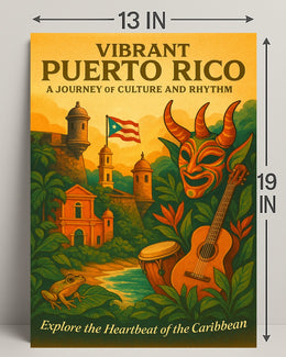 Vibrant Puerto Rico Poster PosterGoat