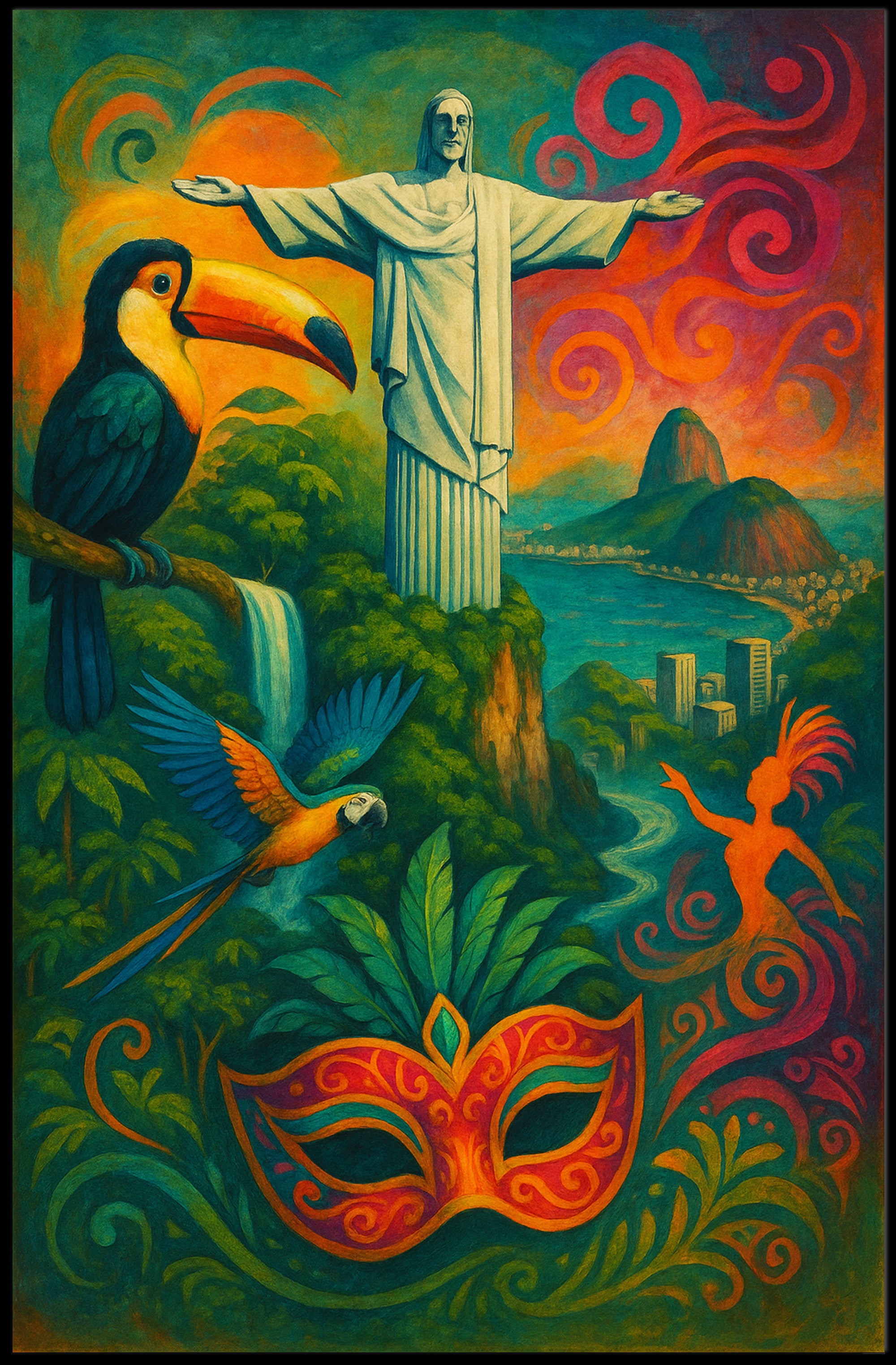 Vibrant Rio De Janeiro Poster PosterGoat