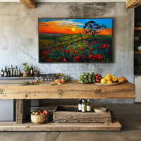 Vibrant Serene Landscape Art Print Poster PosterGoat