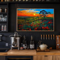 Vibrant Serene Landscape Art Print Poster PosterGoat