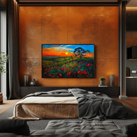Vibrant Serene Landscape Art Print Poster PosterGoat