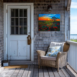 Vibrant Serene Landscape Art Print Poster PosterGoat