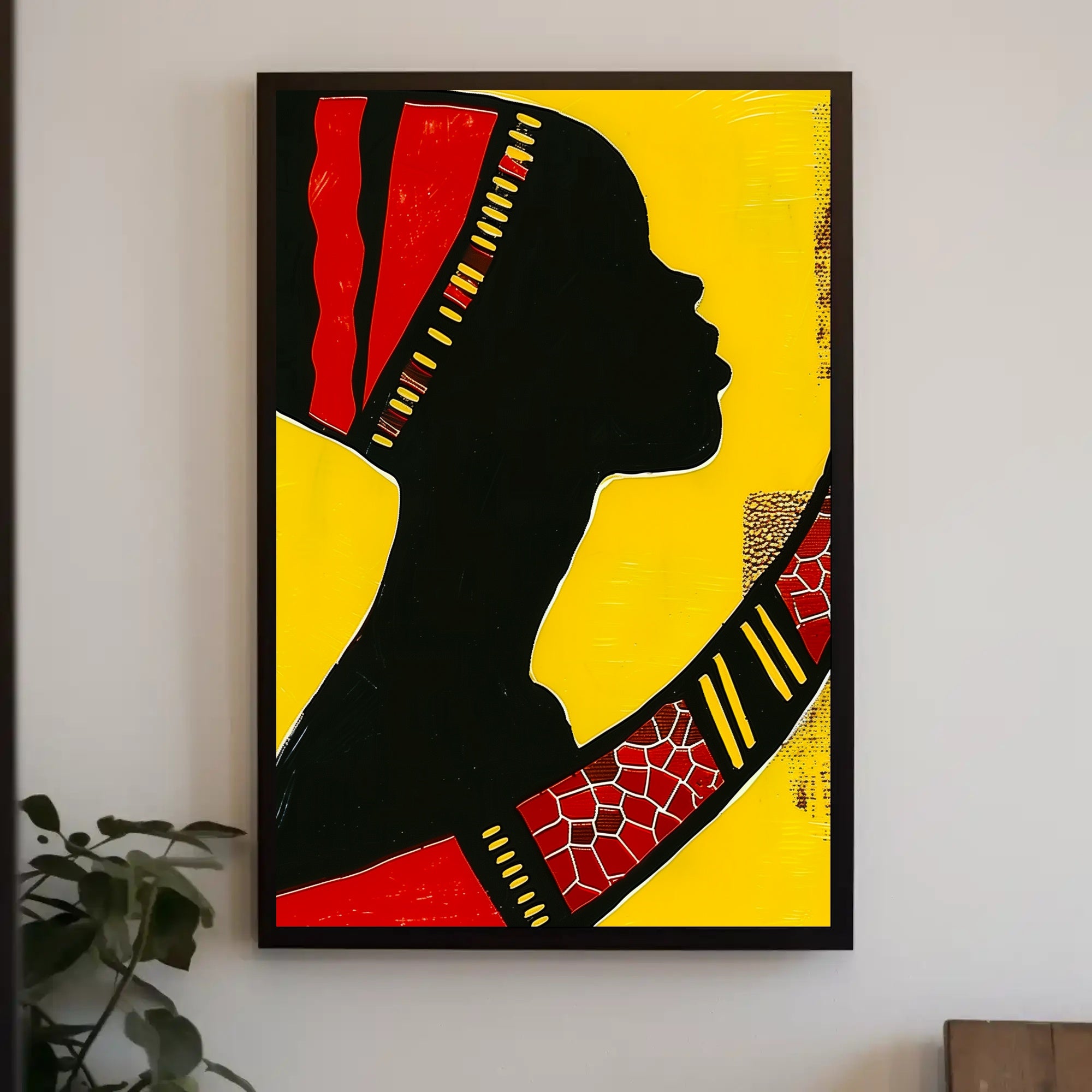 Vibrant Silhouette Art Print Celebrating Cultural Heritage Poster PosterGoat