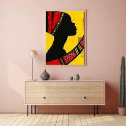 Vibrant Silhouette Art Print Celebrating Cultural Heritage Poster PosterGoat