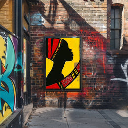 Vibrant Silhouette Art Print Celebrating Cultural Heritage Poster PosterGoat