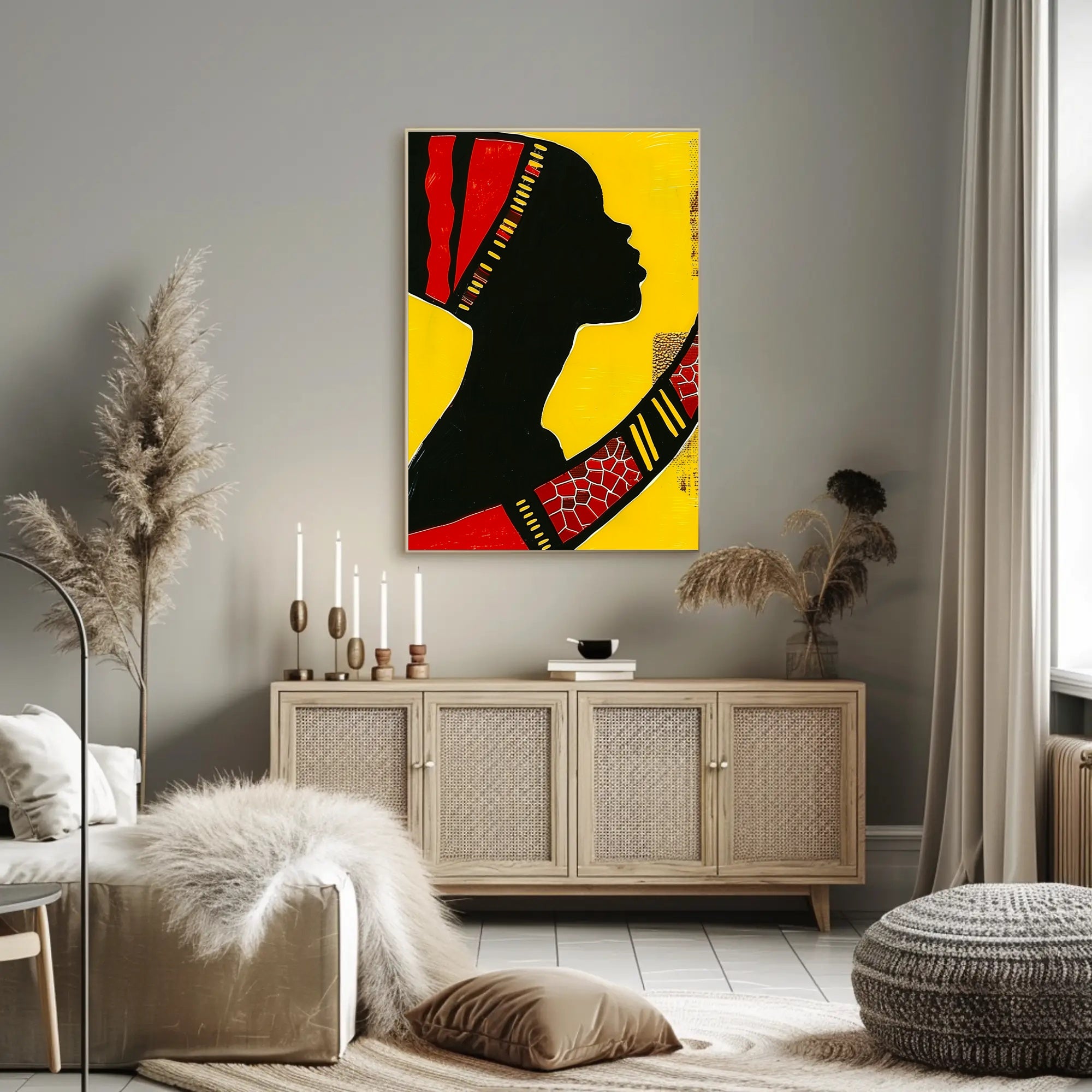 Vibrant Silhouette Art Print Celebrating Cultural Heritage Poster PosterGoat