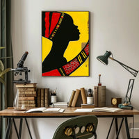 Vibrant Silhouette Art Print Celebrating Cultural Heritage Poster PosterGoat