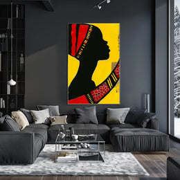 Vibrant Silhouette Art Print Celebrating Cultural Heritage Poster PosterGoat