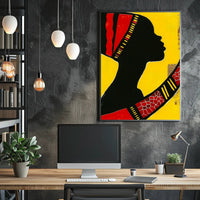 Vibrant Silhouette Art Print Celebrating Cultural Heritage Poster PosterGoat