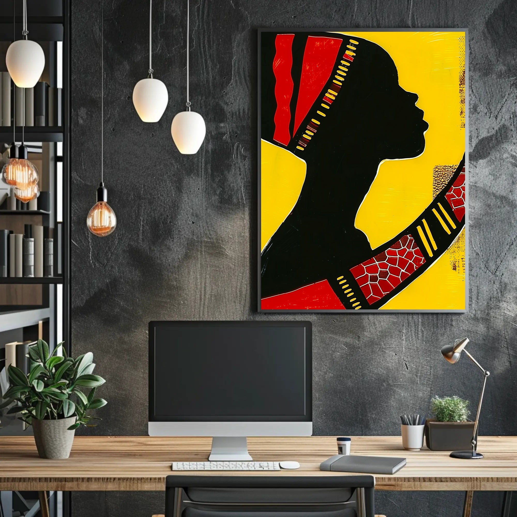 Vibrant Silhouette Art Print Celebrating Cultural Heritage Poster PosterGoat