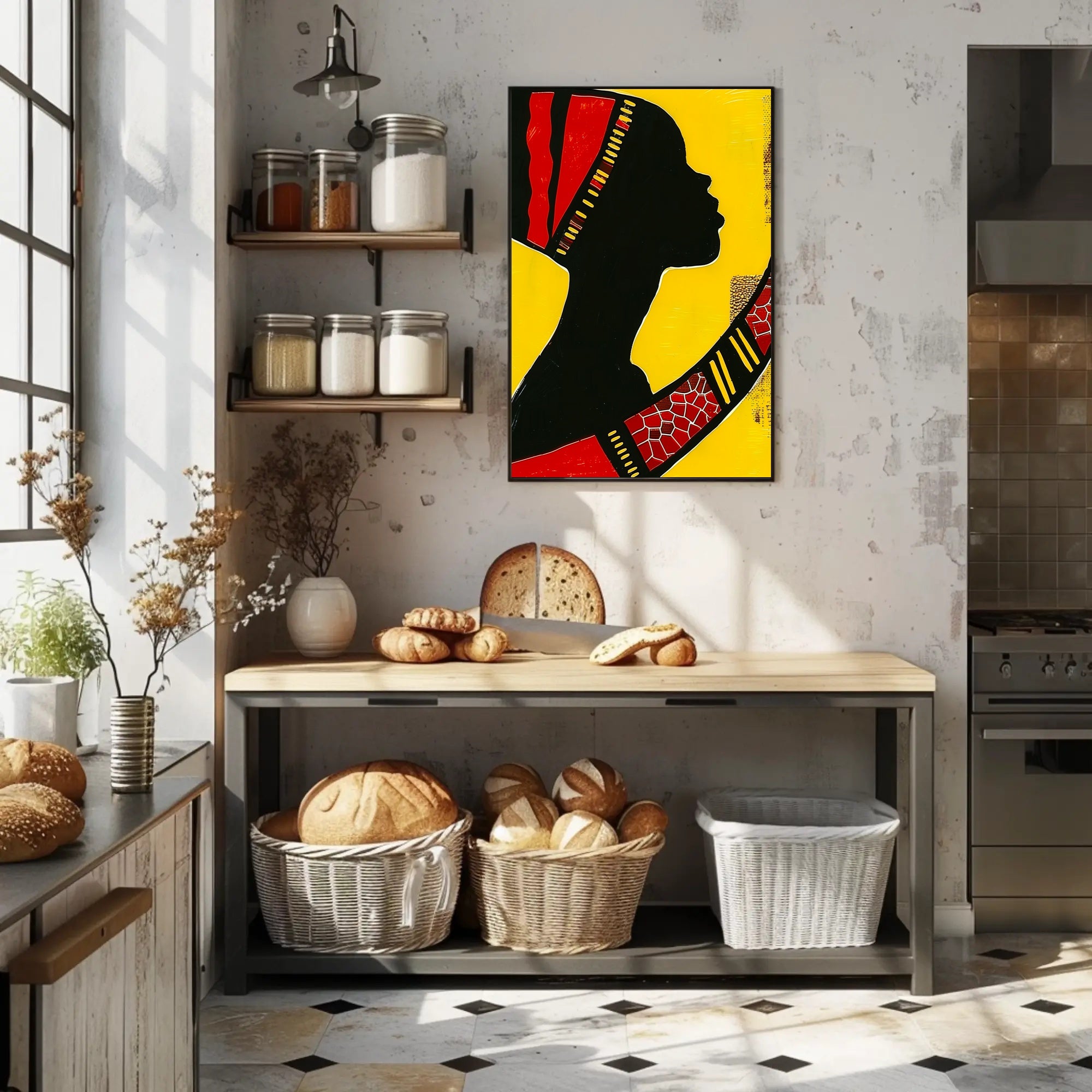 Vibrant Silhouette Art Print Celebrating Cultural Heritage Poster PosterGoat