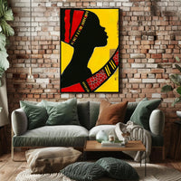 Vibrant Silhouette Art Print Celebrating Cultural Heritage Poster PosterGoat