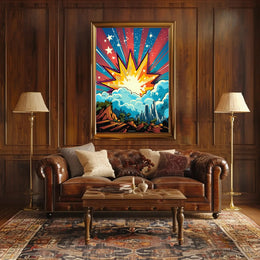 Vibrant Superhero Adventure Pop Culture Poster PosterGoat