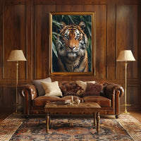 Vibrant Tiger in Jungle Setting Animal Poster PosterGoat