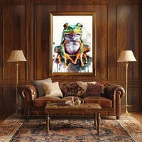 Vibrant Tree Frog Watercolor Art Animal Poster PosterGoat