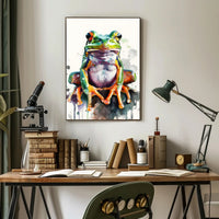 Vibrant Tree Frog Watercolor Art Animal Poster PosterGoat
