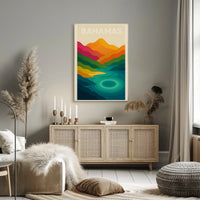Vibrant Tropical Paradise Bahamas Travel Poster PosterGoat