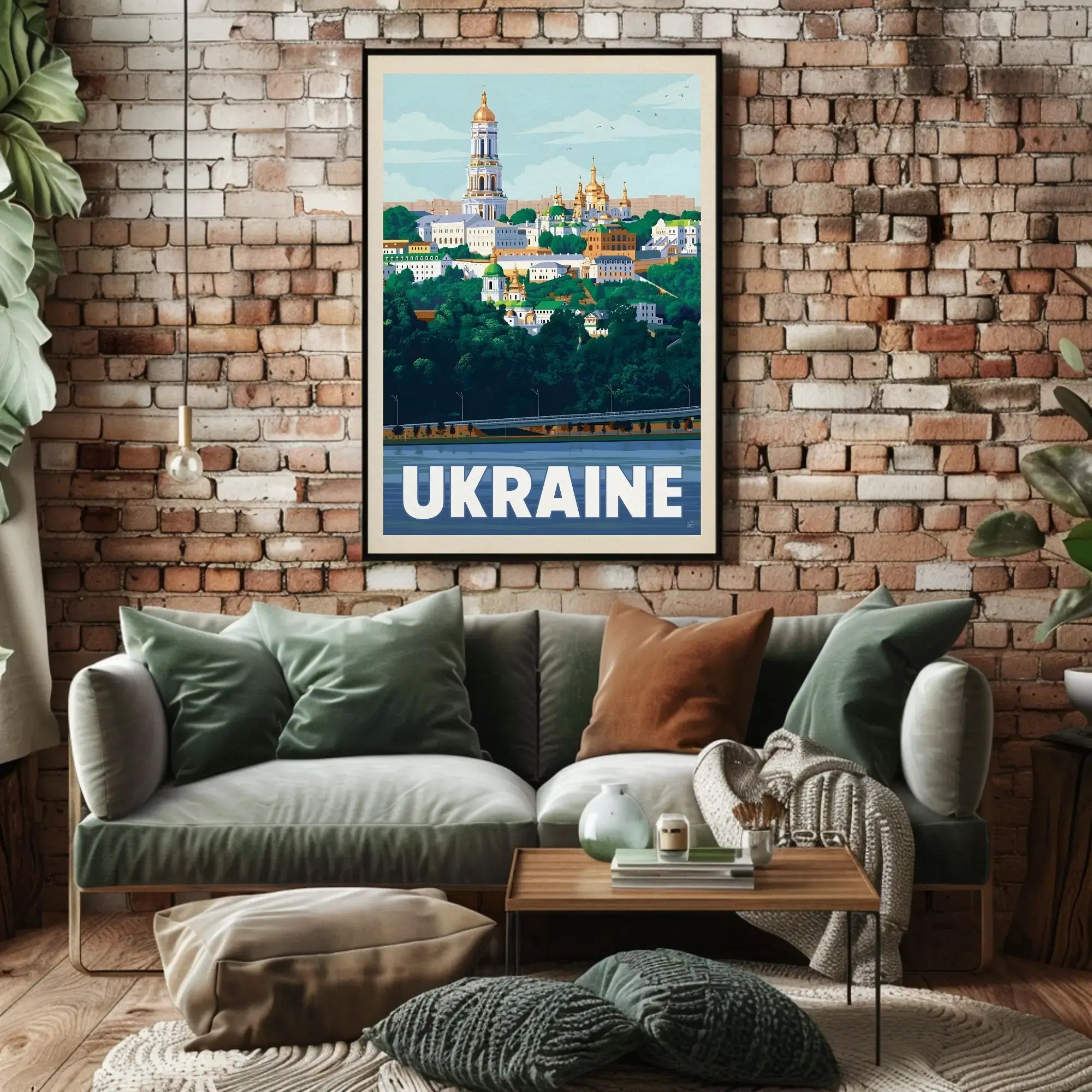 Vibrant Ukrainian Architecture Travel Poster PosterGoat