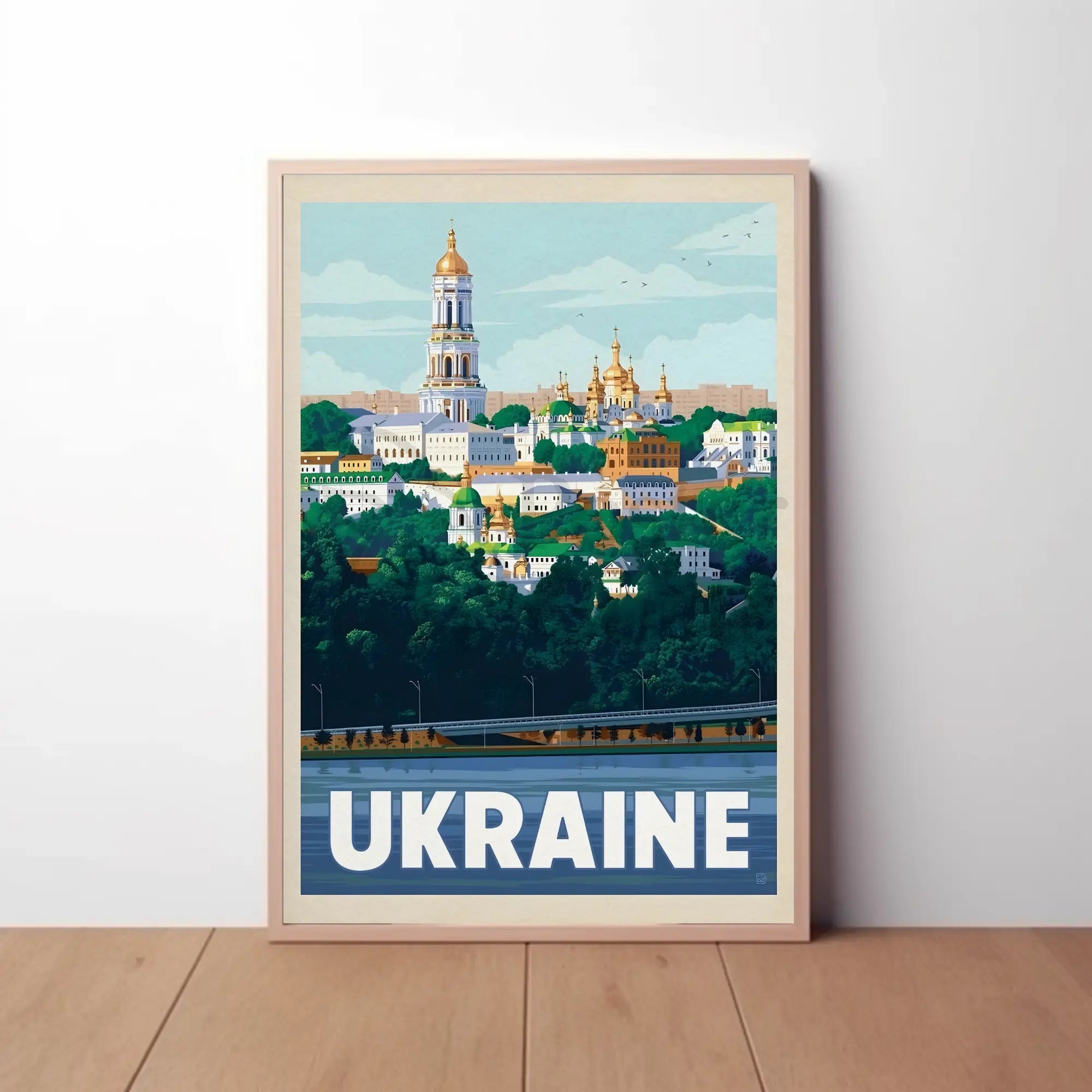 Vibrant Ukrainian Architecture Travel Poster PosterGoat