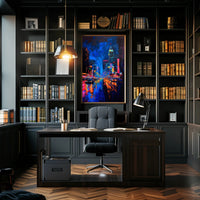 Vibrant Urban Nightlife Masterpiece: Urban or Cityscape Poster PosterGoat