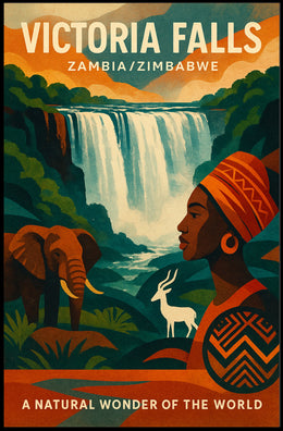 Victoria Falls A Natural Wonder Poster PosterGoat