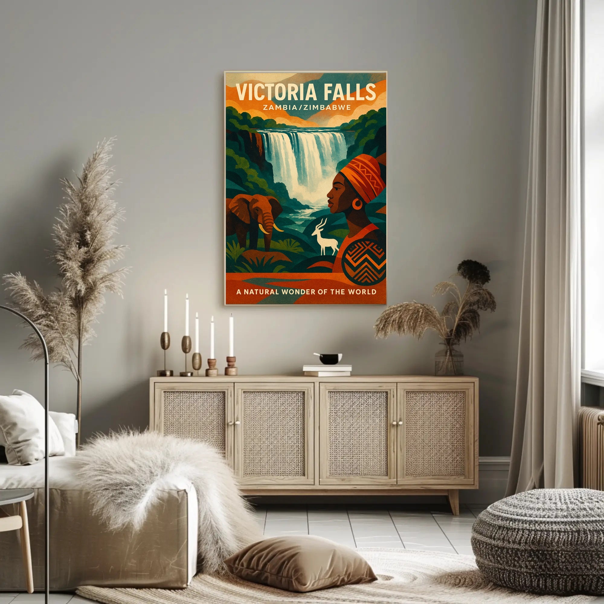 Victoria Falls A Natural Wonder Poster PosterGoat