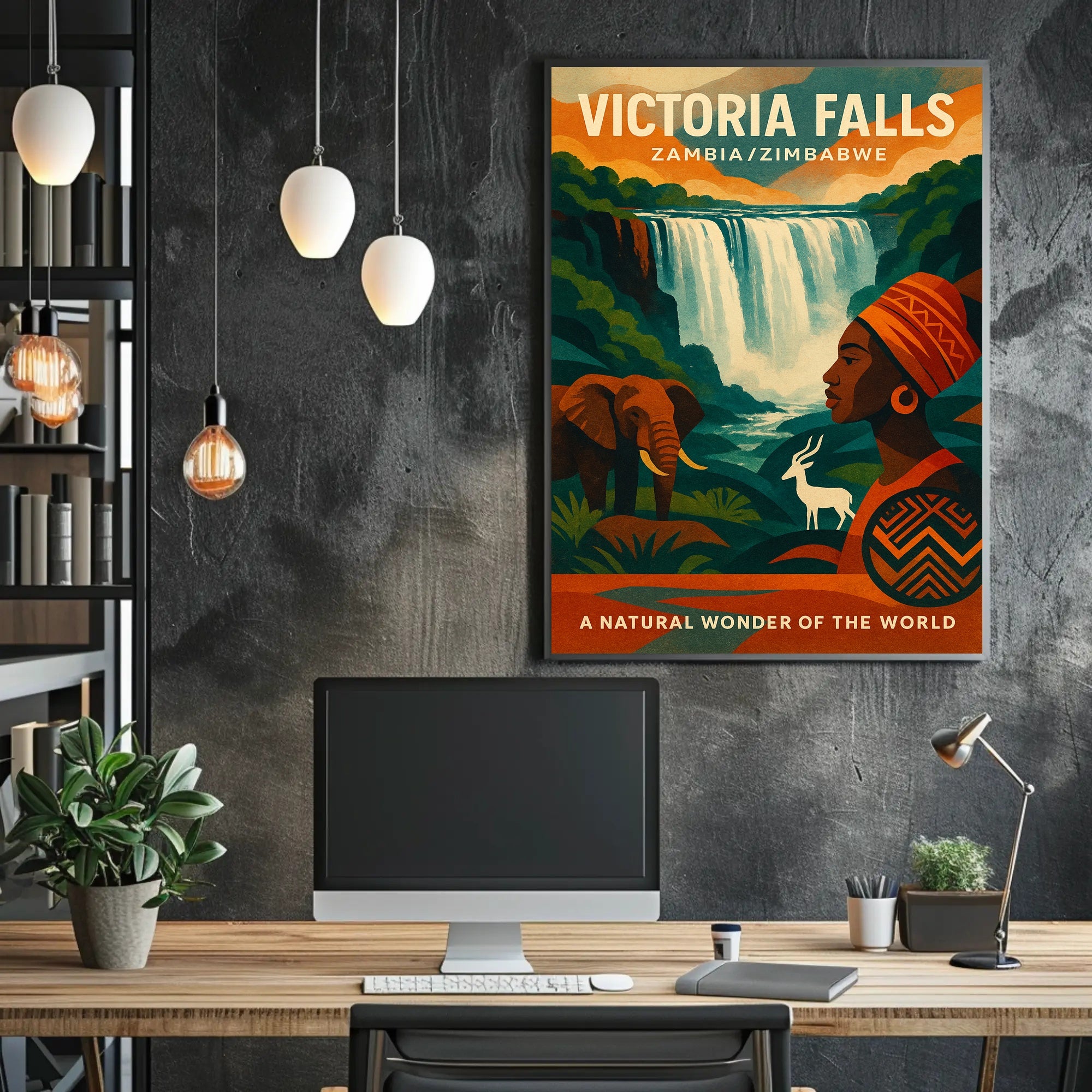Victoria Falls A Natural Wonder Poster PosterGoat