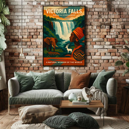 Victoria Falls A Natural Wonder Poster PosterGoat