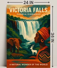 Victoria Falls A Natural Wonder Poster PosterGoat