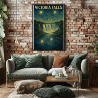 Victoria Falls Celestial Dream Travel Poster PosterGoat